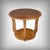 This Art Deco side table captivates with its perfect balance of geometry, elegance, and the beauty of its wood. Its...