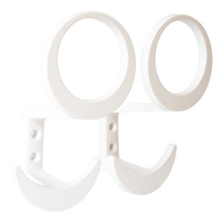 Acrylic Glass Wall Hooks, 1970s, Set of 2 For Sale