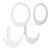 Acrylic Glass Wall Hooks, 1970s, Set of 2 For Sale