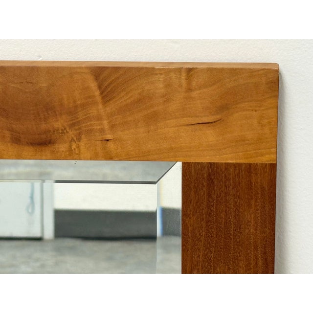 Contemporary Beveled Glass Wall Mirror For Sale - Image 4 of 12