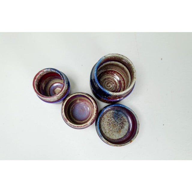 Ceramic Mid-Century Modern Ceramic Pieces by Sylvia Leuchovius for Rörstrand, 1960s, Set of 4 For Sale - Image 7 of 11