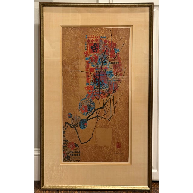 Late 20th Century 1979 Lebadang “Joyeux” Signed e.a. Artist’s Proof Serigraph, Framed With Documentation For Sale - Image 5 of 14