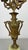 Metal Antique French Brass and Marble 5-Arm Candelabra For Sale - Image 7 of 12