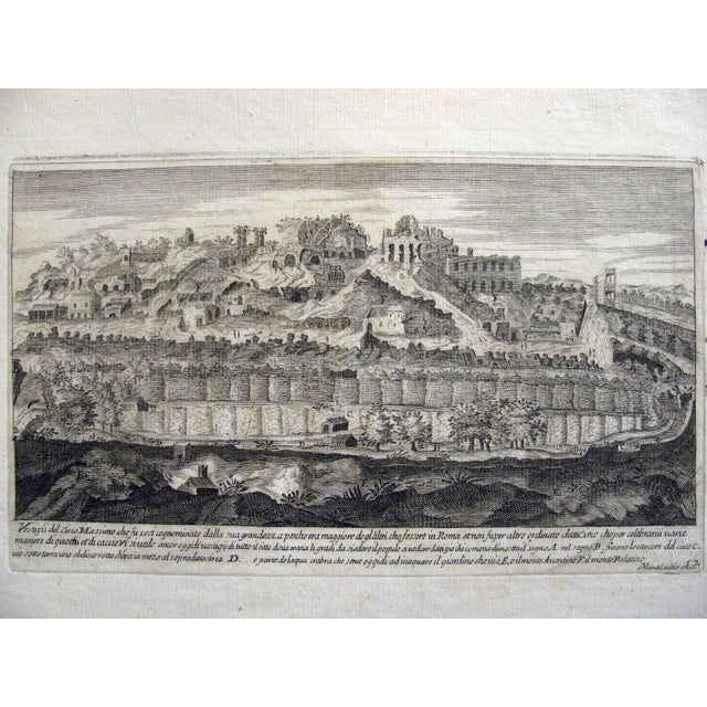Pair of engravings depicting views of Rome, the Circus of Caracalla, and the Circus Maximus – Marco Sadeler (1606) – from...