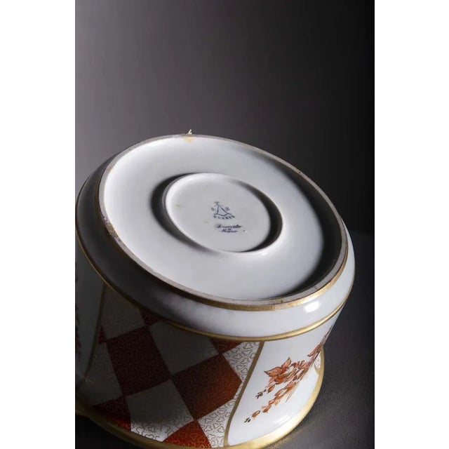 Hand-Painted Porcelain Biscuit Jar from Sèvres, 1900s For Sale - Image 9 of 10
