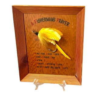 Mid 20th Century Fisherman’s Prayer Framed Art For Sale