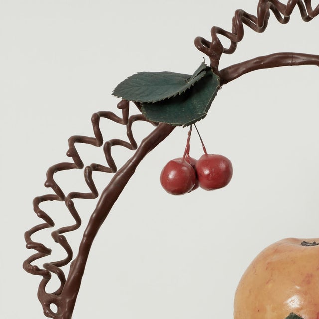 Antique Wax Fruit Collage Under Glass For Sale - Image 13 of 15