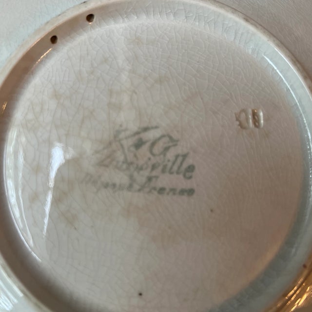 Circa 1900s French K & G Luneville Hanging Pear Plate For Sale In Chicago - Image 6 of 9