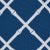 Hollywood Regency Schumacher Bamboo Trellis Indoor/Outdoor Fabric in Navy For Sale - Image 3 of 4