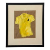 "Yellow Shirt" Pop-Art Watercolor by Donald Robertson/ Drawbertson For Sale