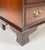 Vintage White Furniture Co. Chippendale Style Inlaid Mahogany 4-Drawer Nightstand / Bachelor Chest For Sale - Image 6 of 17