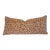 Safari Leopard Velvety Chenille Feather/Down Body Pillow 38" X 17" For Sale