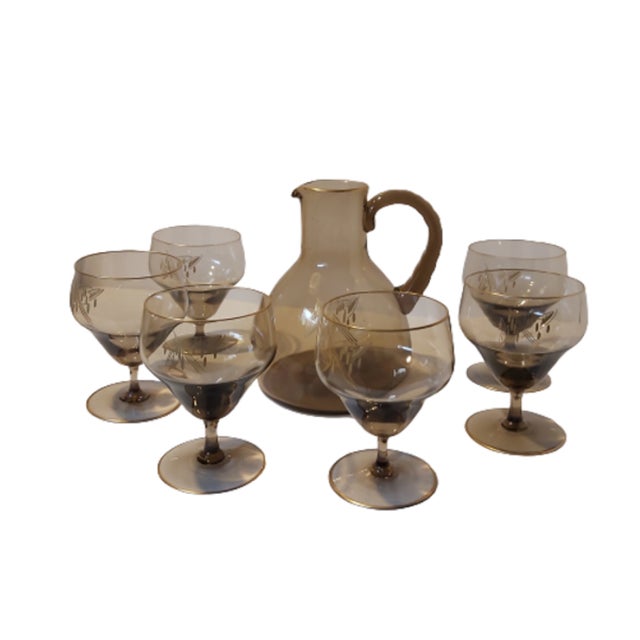 Liqueur Service from Daum, 1950s, Set of 7 For Sale - Image 6 of 6