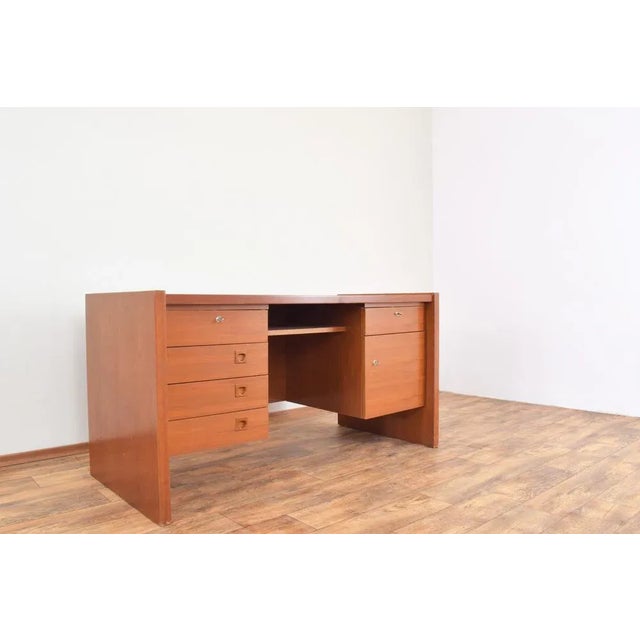 Mid-Century Modern Mid-Century Danish Teak Desk, 1980s For Sale - Image 3 of 13