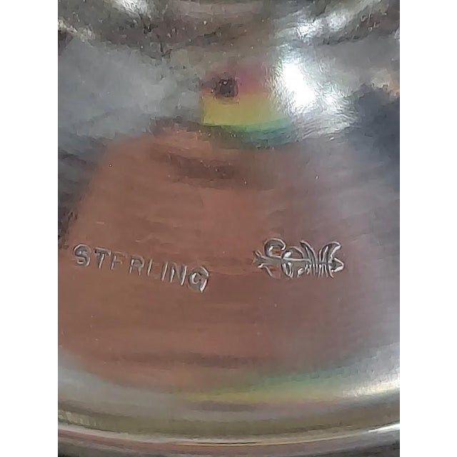 Antique matching set of six Schmitz, Moore & Co. sterling silver pedestal sherbet cups. Made in Newark, New Jersey during...