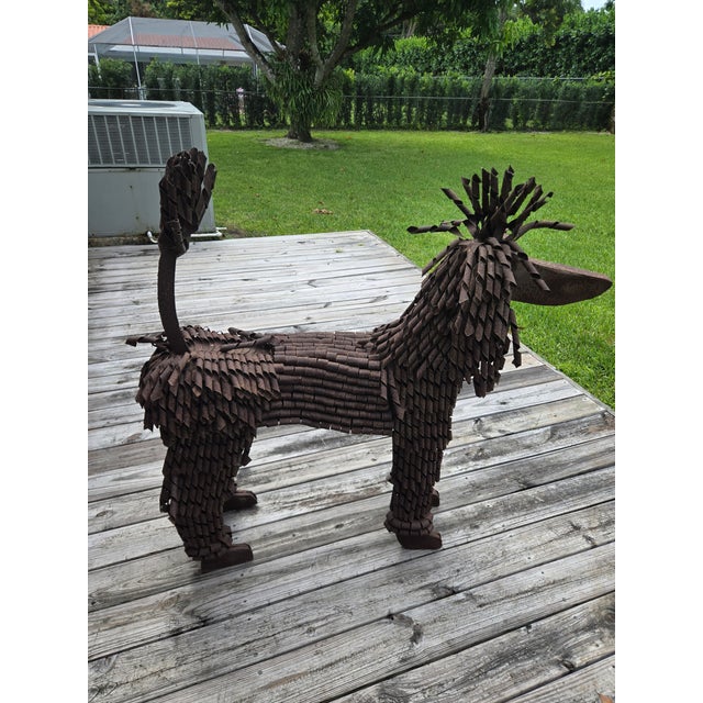 Modern Keith Bradley Poodle Metal Sculpture Unsigned For Sale - Image 3 of 7