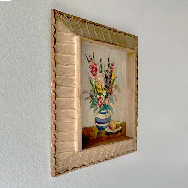 Orson Mid 20th Century Still Life Floral Oil Painting For Sale - Image 10 of 12