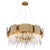 Gold Collection Marte Chandelier in Metal and Crystal by Jago For Sale - Image 8 of 8