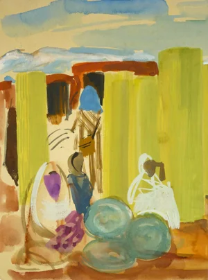 Stephane Magnard, African Women in Market