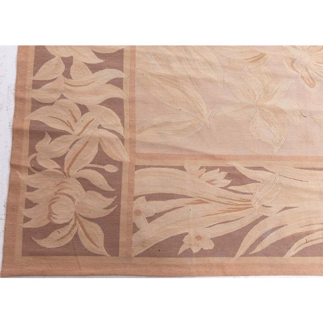 Early 21st Century Contemporary Oversized Aubusson Style Wool Rug by Doris Leslie Blau For Sale - Image 5 of 9