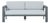 Sardinia Aluminum Frame Outdoor 74" Love Seat / Sofa - Gray Cushions For Sale