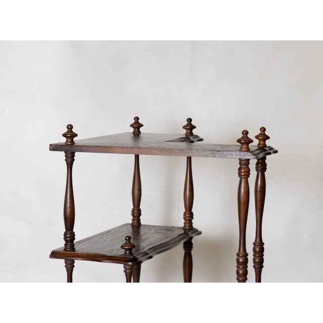 Mahogany Corner Bookcase, France, 1940s For Sale - Image 12 of 15