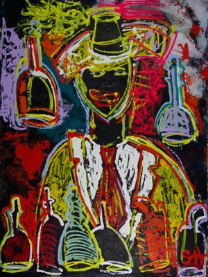 St Emilion. Contemporary Figurative Oil Painting by Sax Berlin