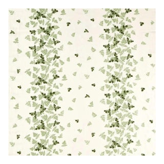 Sanderson Alice`s Fern Fabric in Silver/Green For Sale