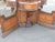 1920s Carved Tri Fold Vanity Makeup Dressing Table and Stool 6454 For Sale - Image 10 of 18