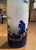 Mid 20th Century Mid-Century French Blue & White Painted Porcelain Umbrella Stand For Sale - Image 4 of 9