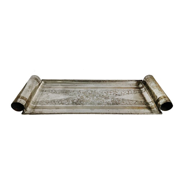 Early 20th Century Jean Dunand Dinanderie Tray, Hammered Metal, Art Deco For Sale - Image 5 of 15