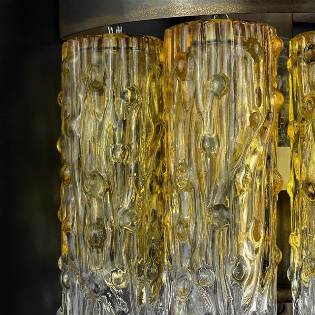 Beautiful original vintage wall lamp tronchi by venini made in italy in the 1960s. venini & co. Played a leading role in...