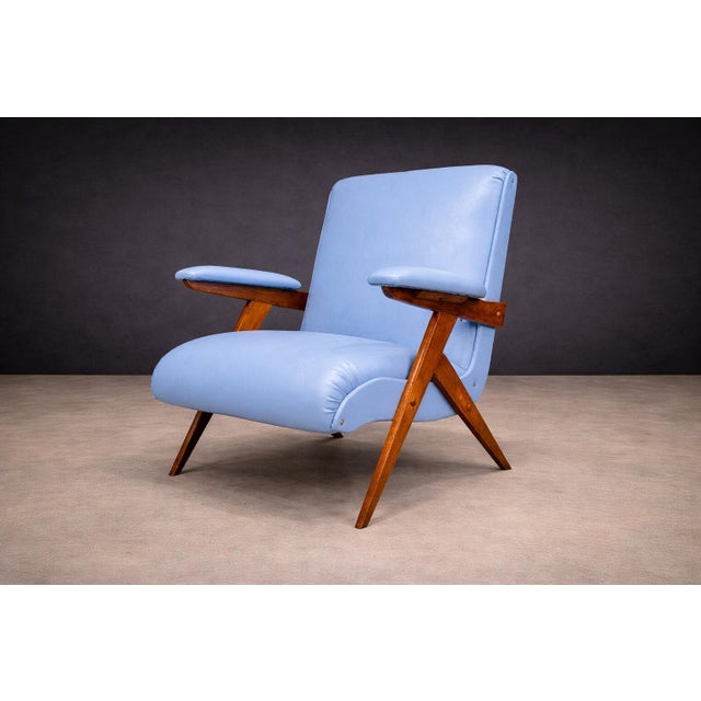 Mid-Century Modern José Zanine Caldas “Z” Armchair in Pau Marfim and Upholstery, 1950s - Lot 334A For Sale - Image 3 of 15
