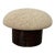 “Miel” Model Mushroom in Walnut and Beige Upholstery For Sale
