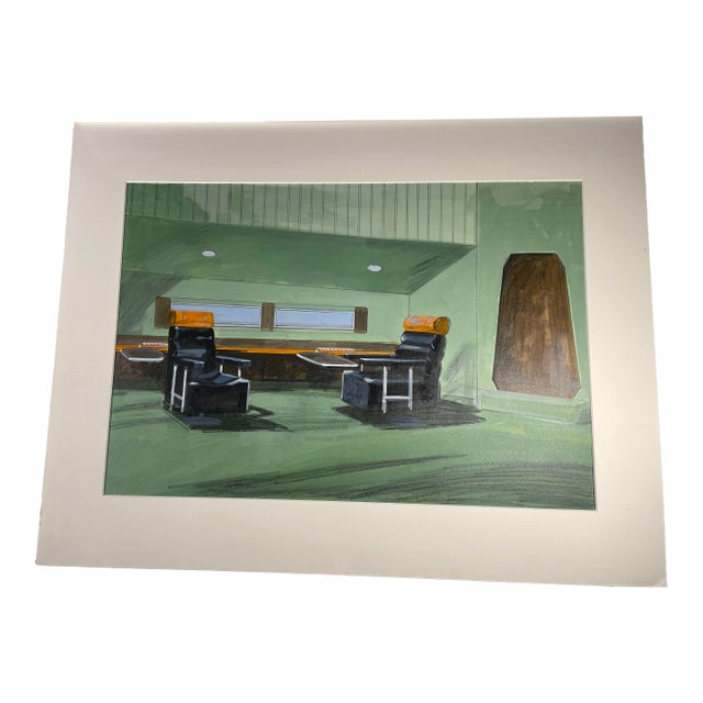 Land of the Giants Spindrift Concept Art Painting 1960's Pop Art Hollywood Mid-Century Modern Space Age - Unknown Artist For Sale