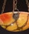 Art Deco Red and Orange Art Deco White Alabaster Pendant, 1940s For Sale - Image 3 of 12