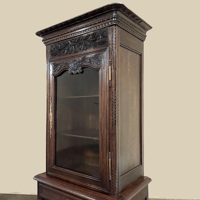 19th Century Country French Two-Tiered Vitrine For Sale - Image 10 of 12