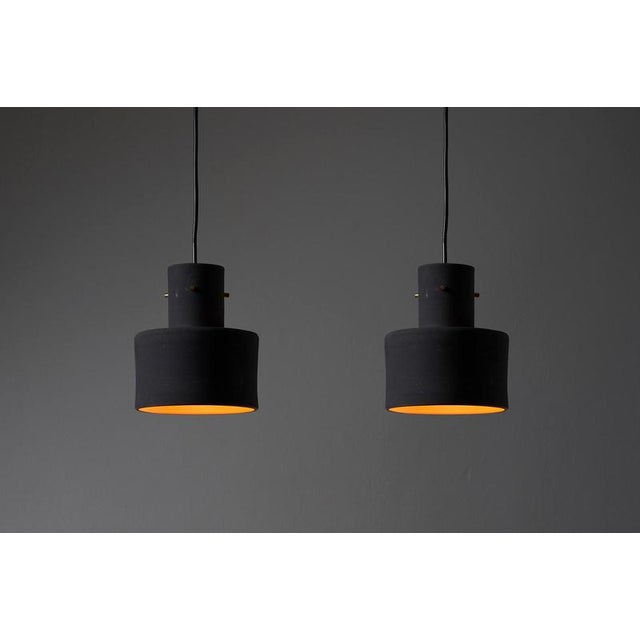A rare find from the 1950s of Dutch lighting, this terracotta pendant was produced by Artiforte in Rotterdam. While...