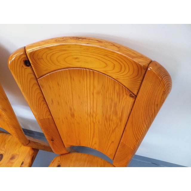 Vintage Chairs in Pine by Charlotte Perriand for Les Arcs, 1970s, Set of 4 For Sale - Image 13 of 18