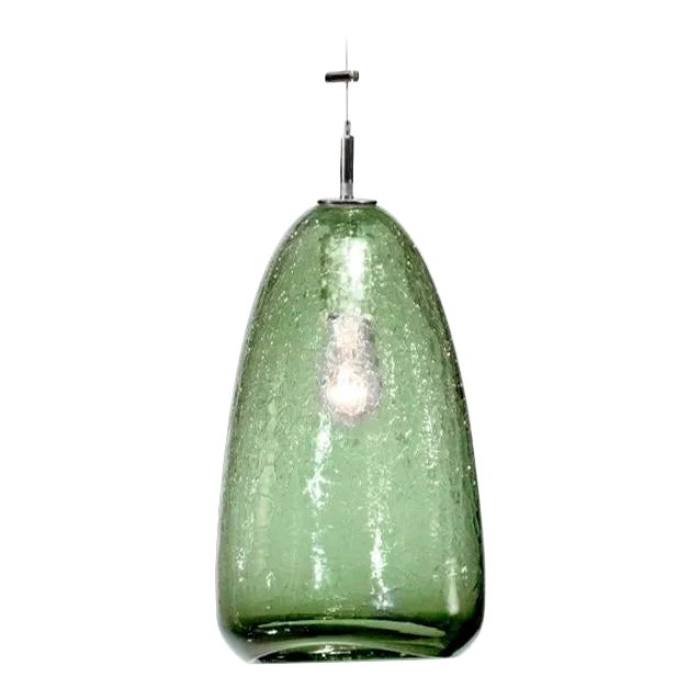 Summit Pendant Light from the Boa Lantern Collection in Emerald For Sale