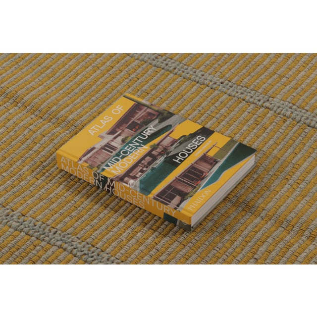 Gray Rug & Kilim Contemporary Rez Kilim Flatweave Rug With Gold & Gray Striped Design For Sale - Image 8 of 10