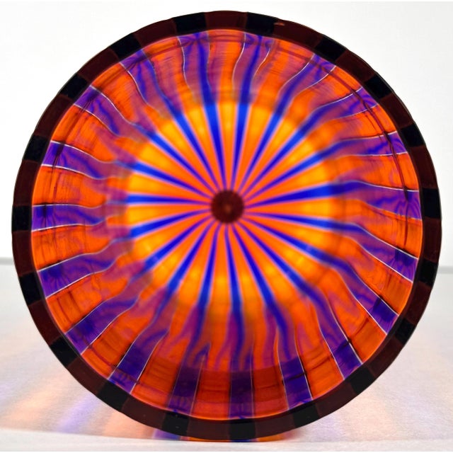 Mid 20th Century Venini Murano A Canne Art Glass Vase c. 1946-1955 For Sale - Image 5 of 10