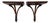 Vintage Regency Carved Wood Decorative Wall Brackets For Sale
