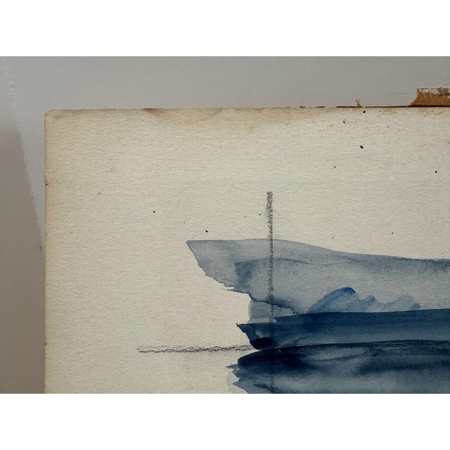 Henry Emil Salloch Original Watercolor on Paper River of Grass, Florida. 1948 For Sale - Image 4 of 9