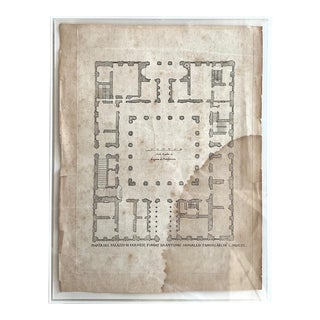 Palazzo DI Farnese Etching For Sale
