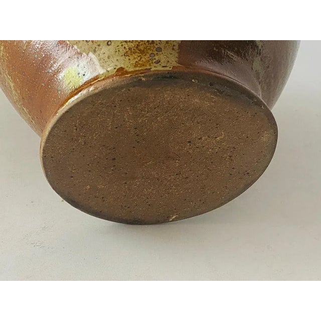 Mid-Century French Provincial Stoneware Pottery Jar For Sale - Image 10 of 12