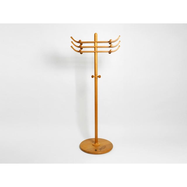 Beautiful large 1960s coat rack by Aksel Kjersgaard for Odder Mobler. Made of solid, heavy beechwood. Made in Denmark....