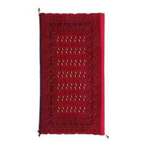 Vintage Red Persian Turkoman Rug - 02'05 X 04'06