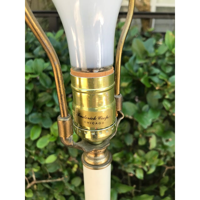 Vintage Frederick Cooper of Chicago Brass Floor Lamp With ...