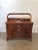 A 1970 woven wicker and bamboo piece. Beautiful craftsmanship from the wicker wrapped handle down to the metal button...